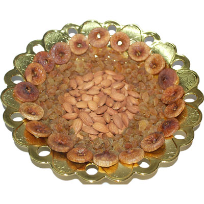 "Dryfruit Thali - R0008-code001 - Click here to View more details about this Product